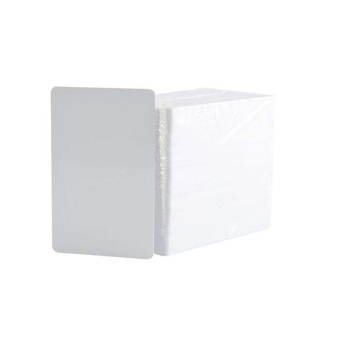 Paquete de 500 Tarjetas UltraCard 10 milesimas Grosor/ Adhesivas/ Imprimibles por un sólo lado / Para pegar sobre tarjetas/ CR80