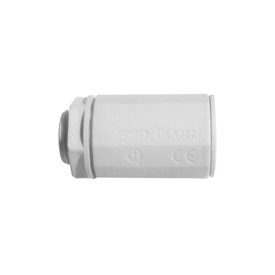 Conector de tubería rígida a caja (Racor), PVC Auto-extinguible, de 25 mm (1")