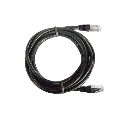 Cable de parcheo FTP Cat6 - 0.5 m - negro