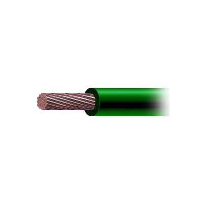 Cable de Cobre Recubierto THW-LS Calibre 4 AWG 19 Hilos Color Verde (Venta por Metro)