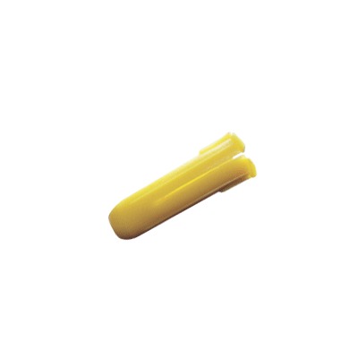 Taquete amarillo 7/32" para tornillos 8mm x 1" (100pzs) (1102-02100)